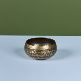 Bronze Tibetan Singing Bowl with Percussion Wand