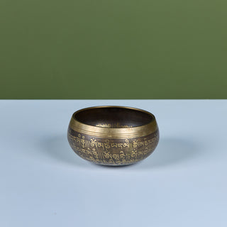 Bronze Tibetan Singing Bowl with Percussion Wand