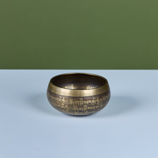 Bronze Tibetan Singing Bowl with Percussion Wand