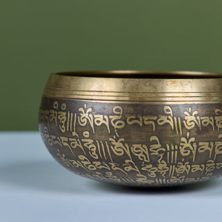 Bronze Tibetan Singing Bowl with Percussion Wand