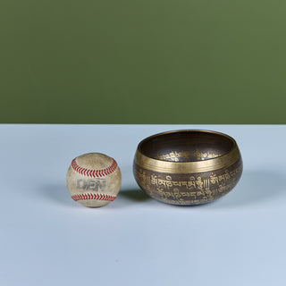 Bronze Tibetan Singing Bowl with Percussion Wand