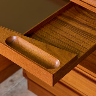 Teak Queen Platform Bed with Nightstands by Tørring Møbelfabrik