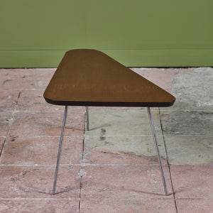 Joseph Carreiro Triangular Tripod Side Table for Pine and Barker