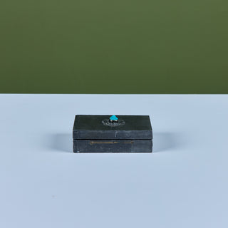 Van Haelen Trinket Box with Turquoise Stone