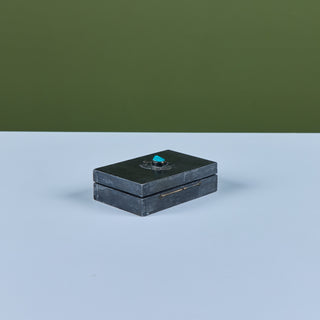 Van Haelen Trinket Box with Turquoise Stone
