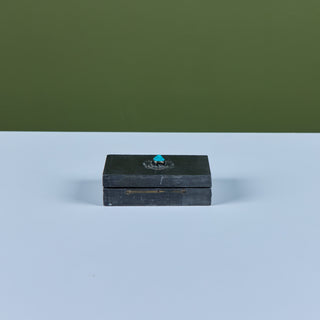 Van Haelen Trinket Box with Turquoise Stone