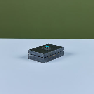 Van Haelen Trinket Box with Turquoise Stone