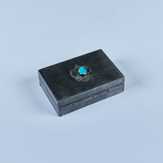 Van Haelen Trinket Box with Turquoise Stone