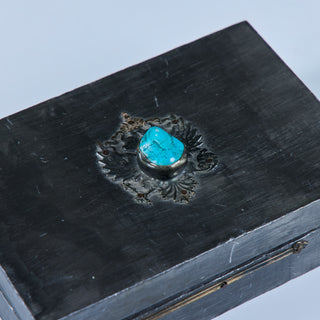 Van Haelen Trinket Box with Turquoise Stone