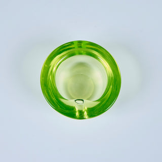 Murano Uranium Glass Pinched Bowl