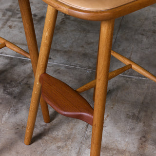 Set of Four Vilhelm Wohert Bar Stools for Stolefabriken Odense