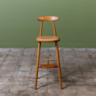 Set of Four Vilhelm Wohert Bar Stools for Stolefabriken Odense