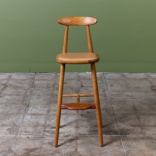 Set of Four Vilhelm Wohert Bar Stools for Stolefabriken Odense