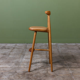 Set of Four Vilhelm Wohert Bar Stools for Stolefabriken Odense