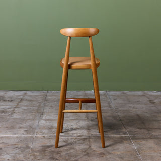 Set of Four Vilhelm Wohert Bar Stools for Stolefabriken Odense