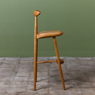 Set of Four Vilhelm Wohert Bar Stools for Stolefabriken Odense