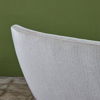 Vladimir Kagan High 'Barrel Back' Sofa