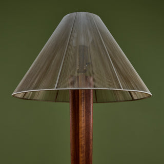 ON HOLD ** Vladimir Kagan Carved Walnut Floor Lamp