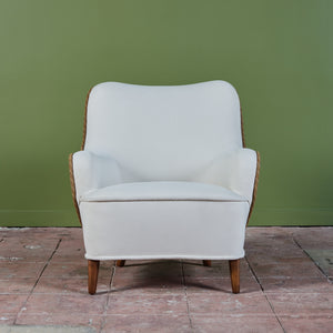 Vladimir Kagan 'Barrel Back' Lounge Chair