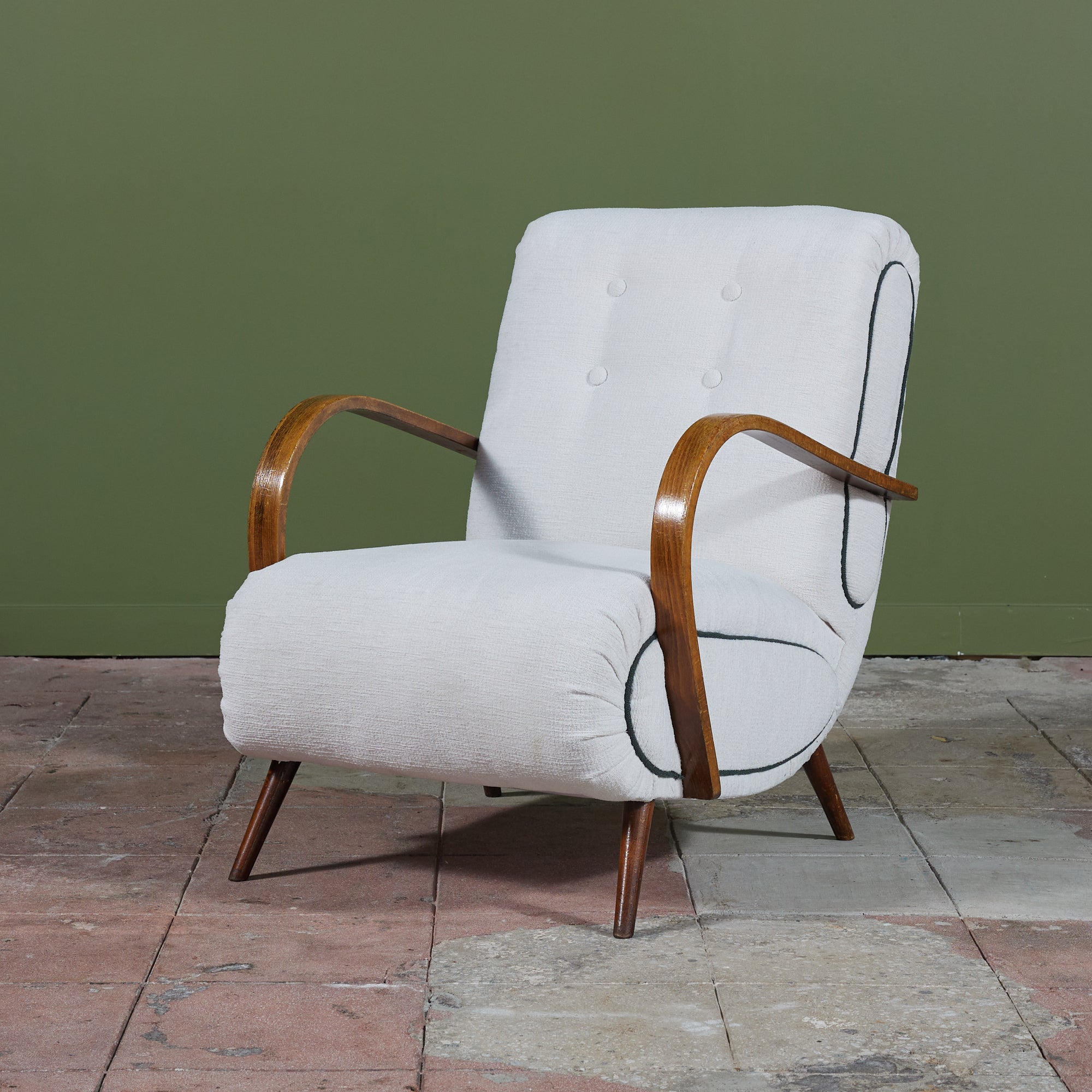 Italian Lounge Chair Attributed to Paolo Buffa