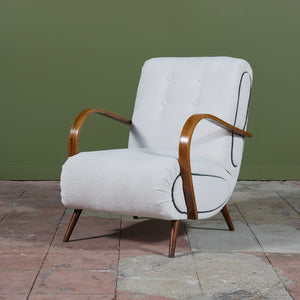 Italian Lounge Chair Attributed to Paolo Buffa