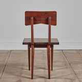 Set of Six Walnut Studio Craft Dining Chairs