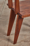 Set of Six Walnut Studio Craft Dining Chairs