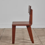 Set of Six Walnut Studio Craft Dining Chairs