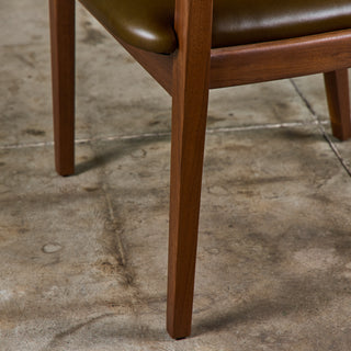 Brown Saltman Walnut Accent Chair