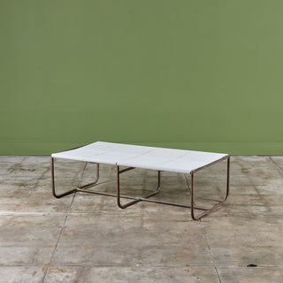 Walter Lamb for Brown Jordan Bronze Patio Two Seater Bench