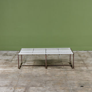 Walter Lamb for Brown Jordan Bronze Patio Two Seater Bench
