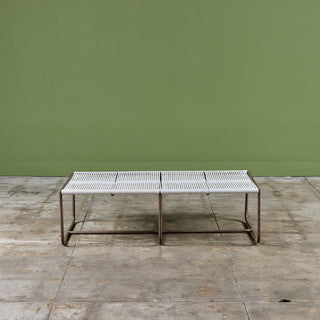 Walter Lamb for Brown Jordan Bronze Patio Two Seater Bench