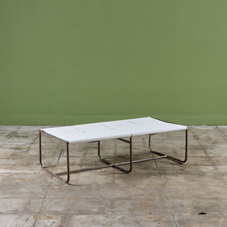 Walter Lamb for Brown Jordan Bronze Patio Two Seater Bench