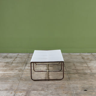 Walter Lamb for Brown Jordan Bronze Patio Two Seater Bench