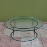 Walter Lamb for Brown Jordan Round Bronze Patio Coffee Table