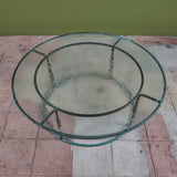 Walter Lamb for Brown Jordan Round Bronze Patio Coffee Table