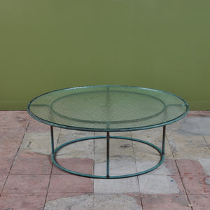 Walter Lamb for Brown Jordan Round Bronze Patio Coffee Table