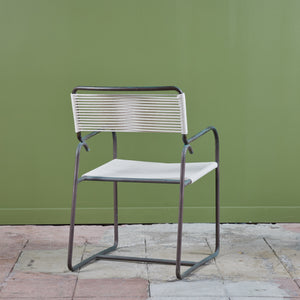 ON HOLD ** Walter Lamb for Brown Jordan Bronze Patio Dining Armchair