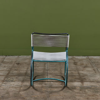 Walter Lamb for Brown Jordan Bronze Patio Dining Set with Four Rocking Chairs