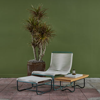 Bronze Patio Sleigh Chair & Ottoman by Walter Lamb for Brown Jordan