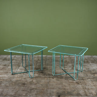 Walter Lamb Verdigris Square Bronze Patio Dining Table for Brown Jordan