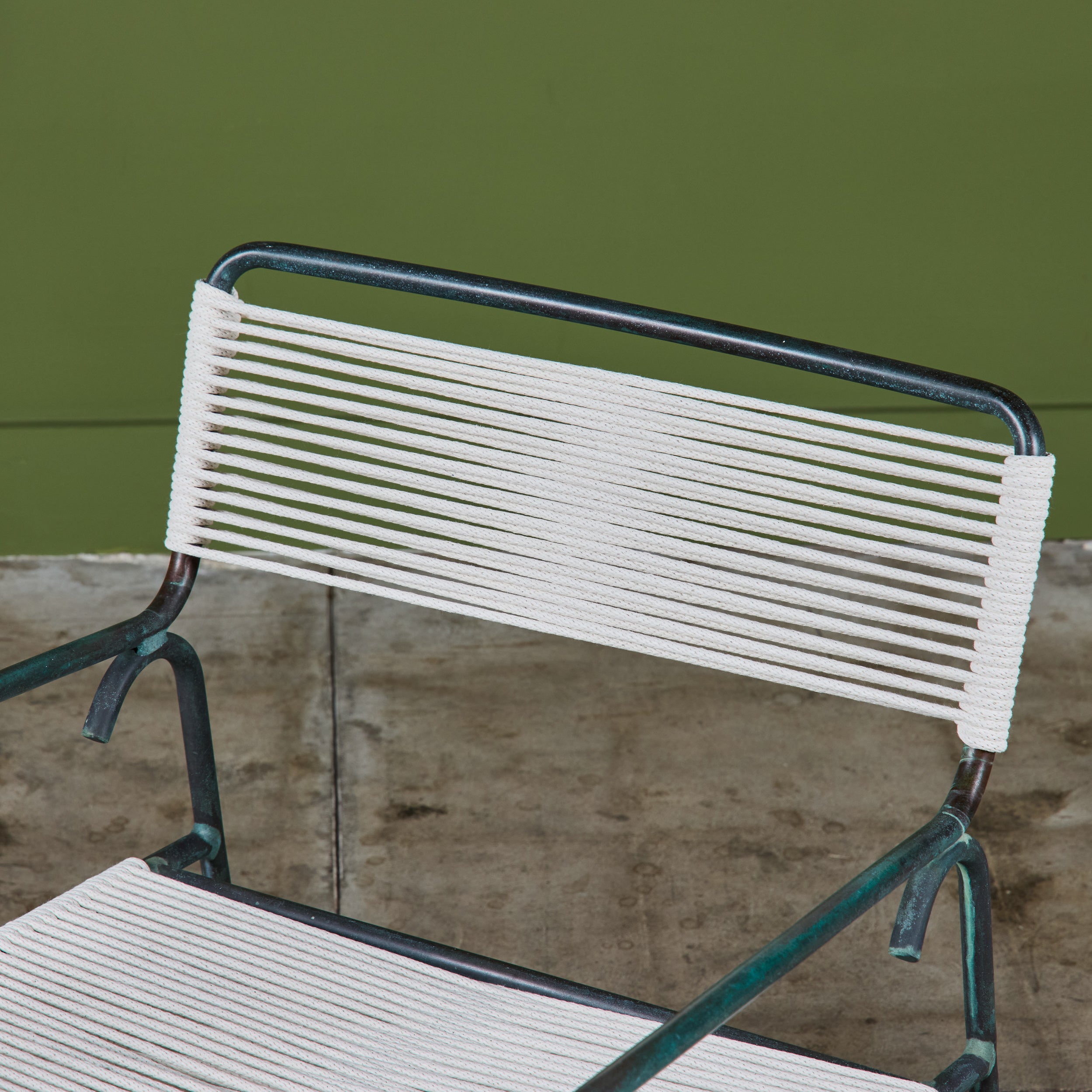 Walter Lamb for Brown Jordan Bronze Patio Wide Lounge Chair