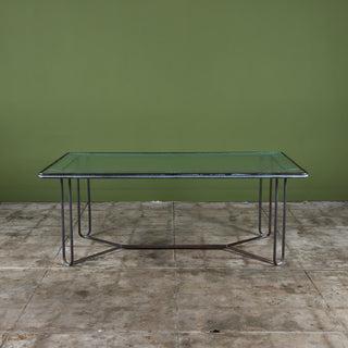 Walter Lamb Rectangular Bronze Patio Dining Table for Brown Jordan