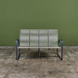 Walter Lamb Vinyl Settee for Brown Jordan