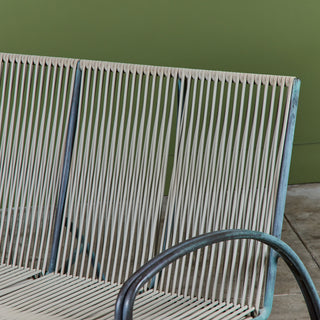 Walter Lamb Vinyl Settee for Brown Jordan