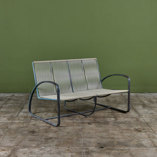 Walter Lamb Vinyl Settee for Brown Jordan