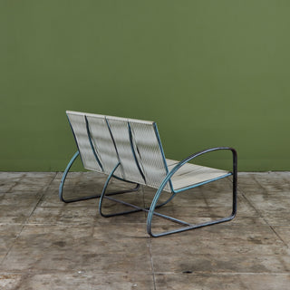 Walter Lamb Vinyl Settee for Brown Jordan
