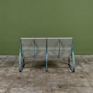 Walter Lamb Vinyl Settee for Brown Jordan