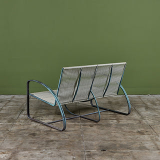 Walter Lamb Vinyl Settee for Brown Jordan
