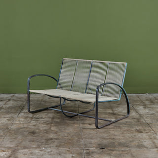 Walter Lamb Vinyl Settee for Brown Jordan